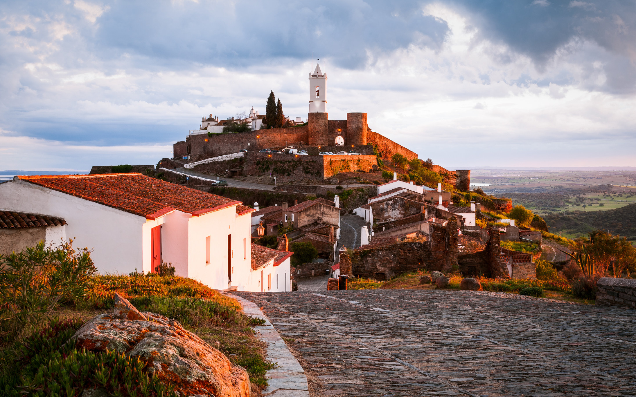 A hilltop town in Portugal