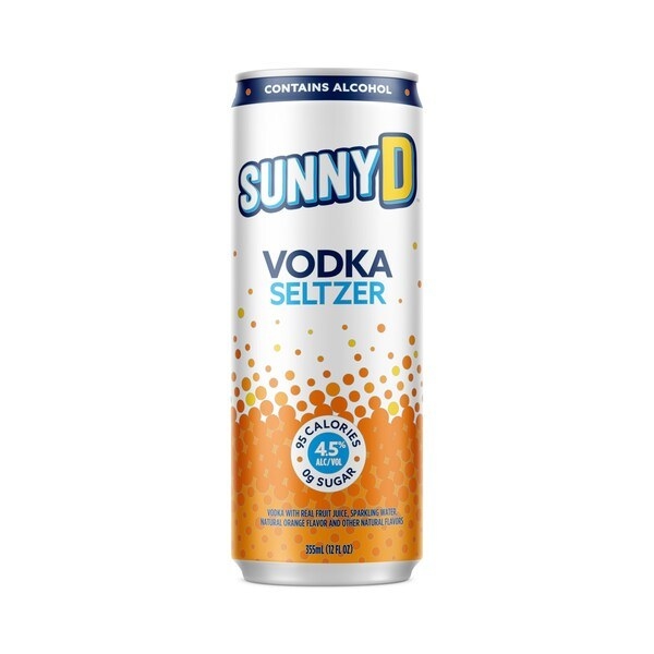 A can of SunnyD Vodka Seltzer