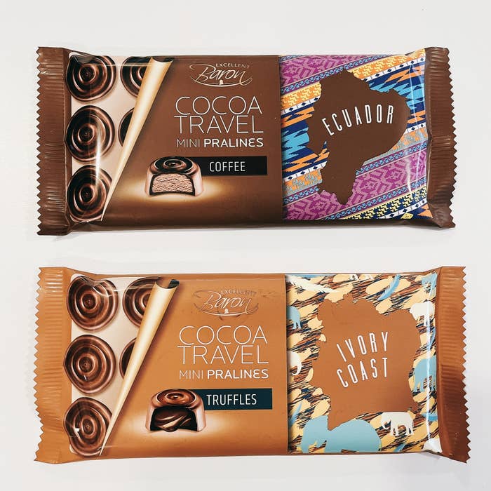 業務スーパーのおすすめスイーツ「ミニプラリネ　コーヒー」「ミニプラリネ　チョコレートトリュフ」
