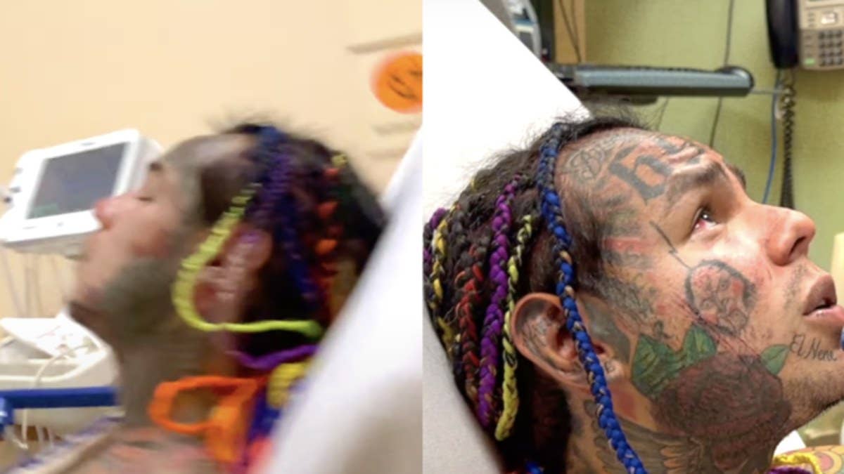 Tekashi 6ix9ine shared footage of the assault that took place earlier this month at LA Fitness. Three men have been arrested in connection to the attack.