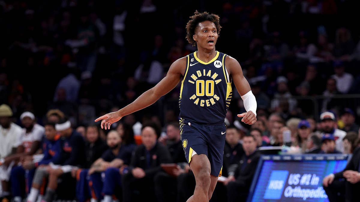To celebrate Bennedict Mathurin’s final day as a rookie in the 2022-23 season, his Indiana Pacers teammates pulled one last practical joke on him.