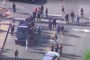 Louisville shooting scene from helicopter view