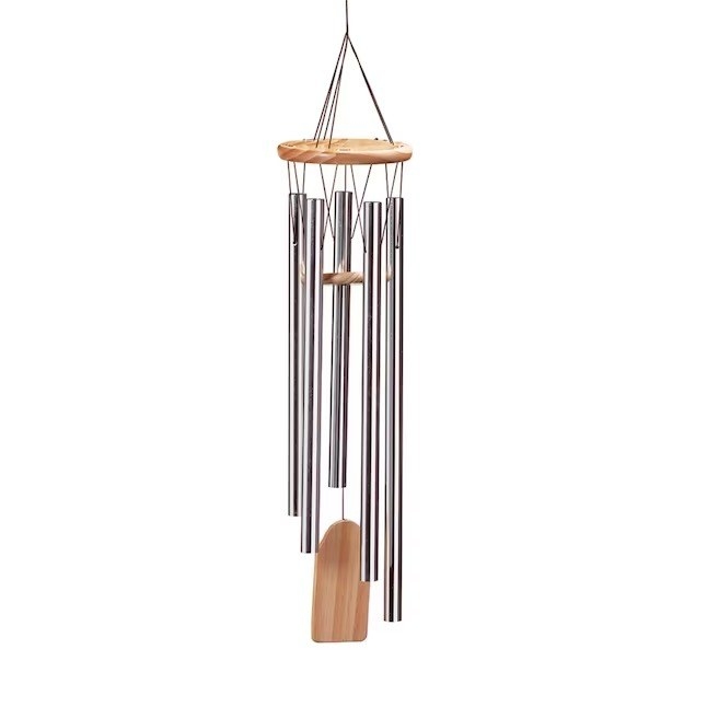 the wood and metal wind chime