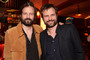 Stranger Things Duffer Brothers hanging out