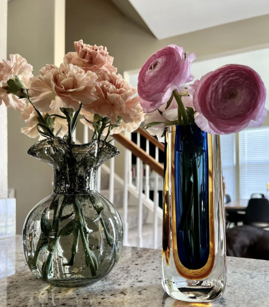 Flowers in vases