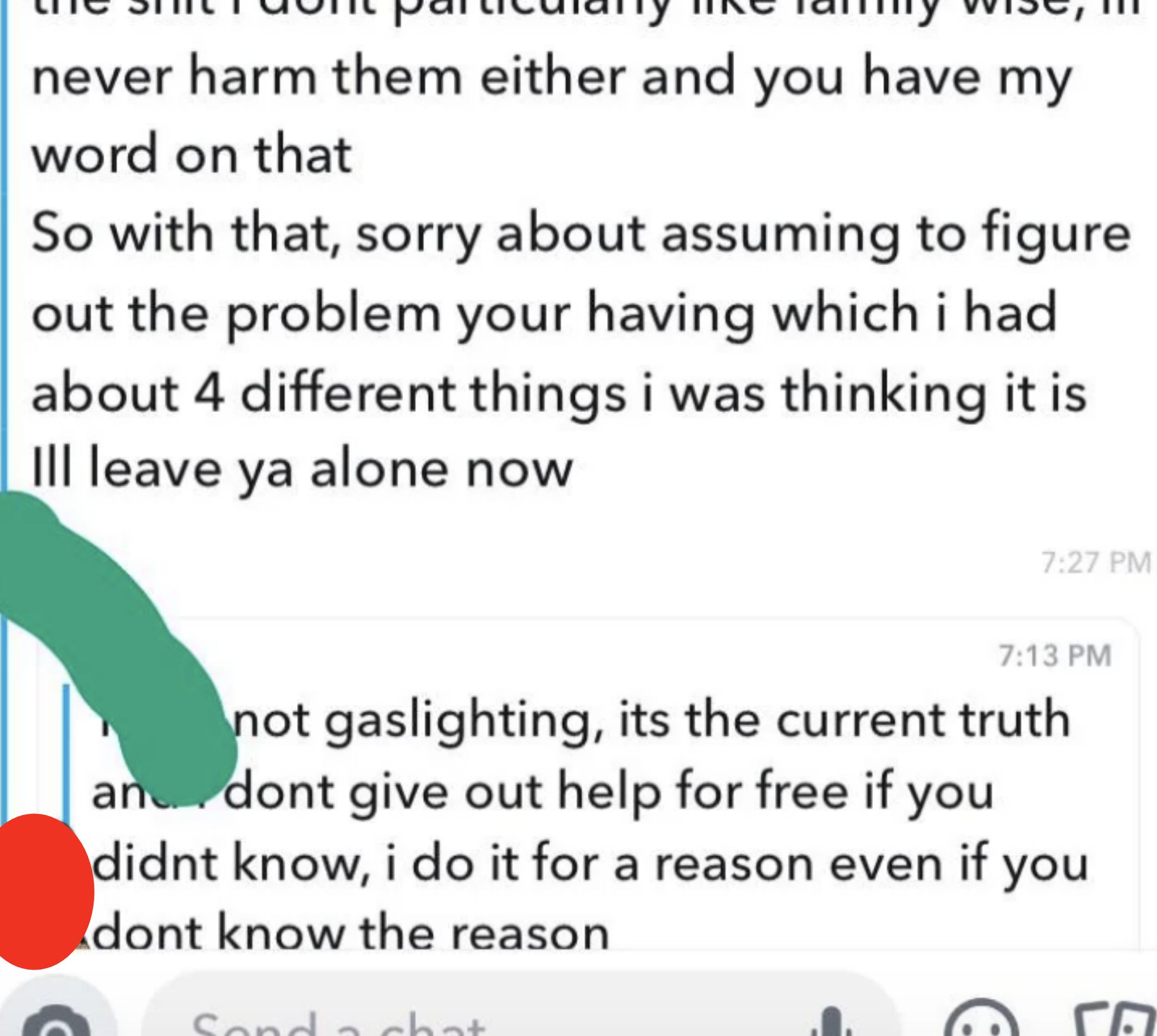 "Nice guy" gaslighting woman