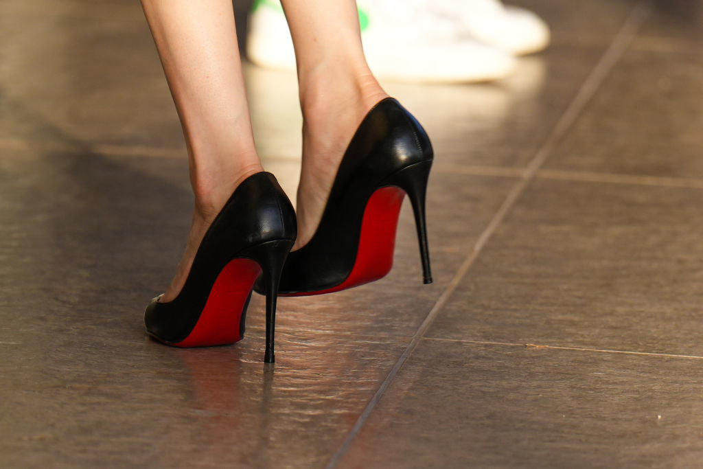 A pair of Christian Louboutins