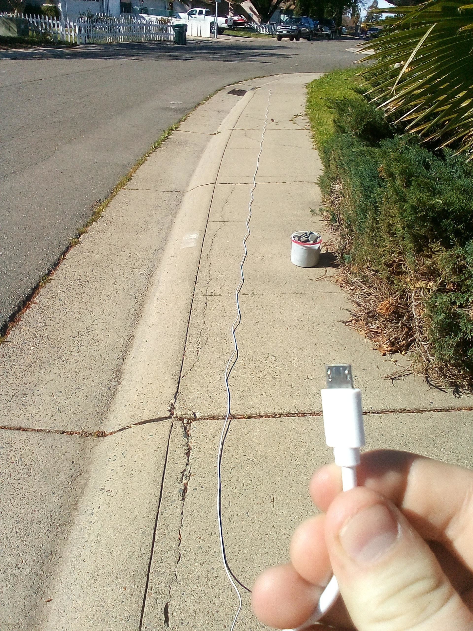 A really long phone charger