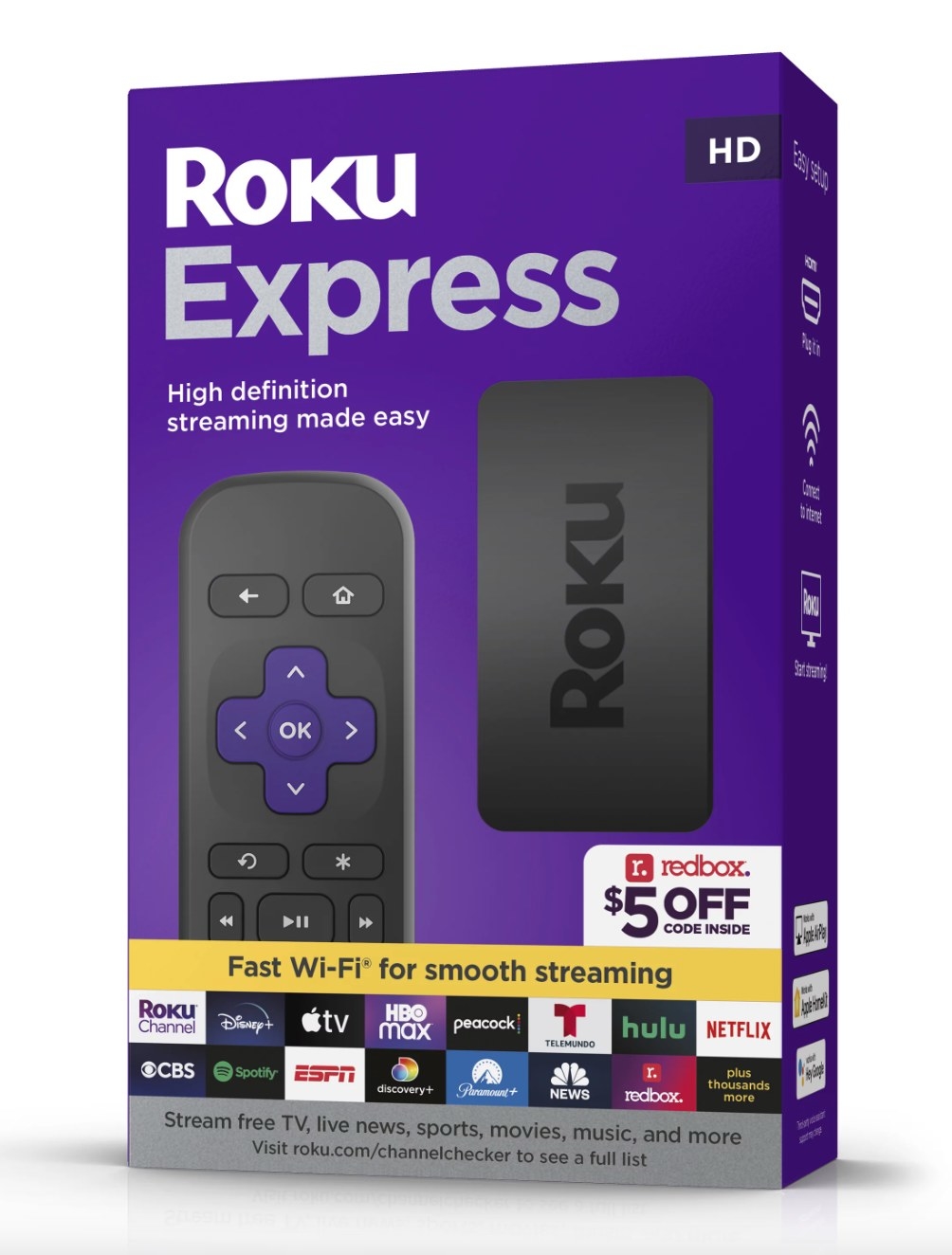 the purple device packaging