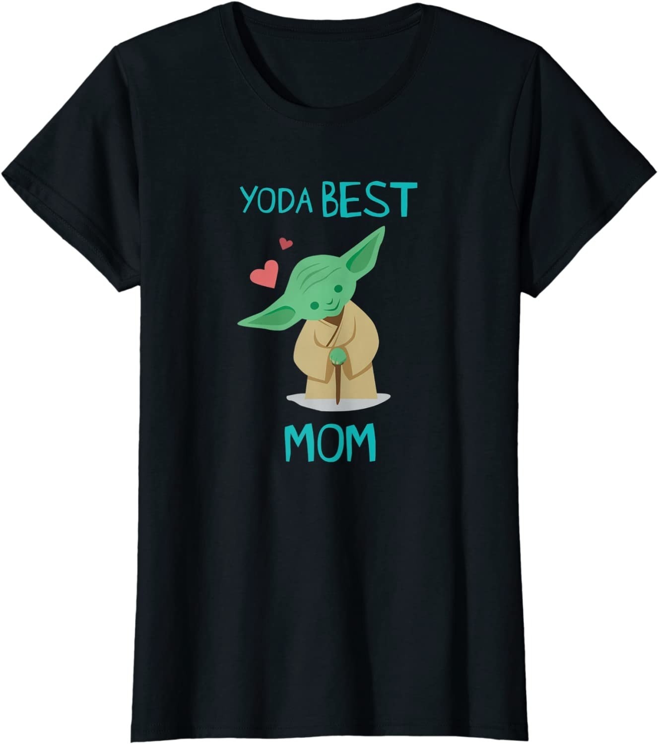 the black yoda t-shirt that says yoda best mom
