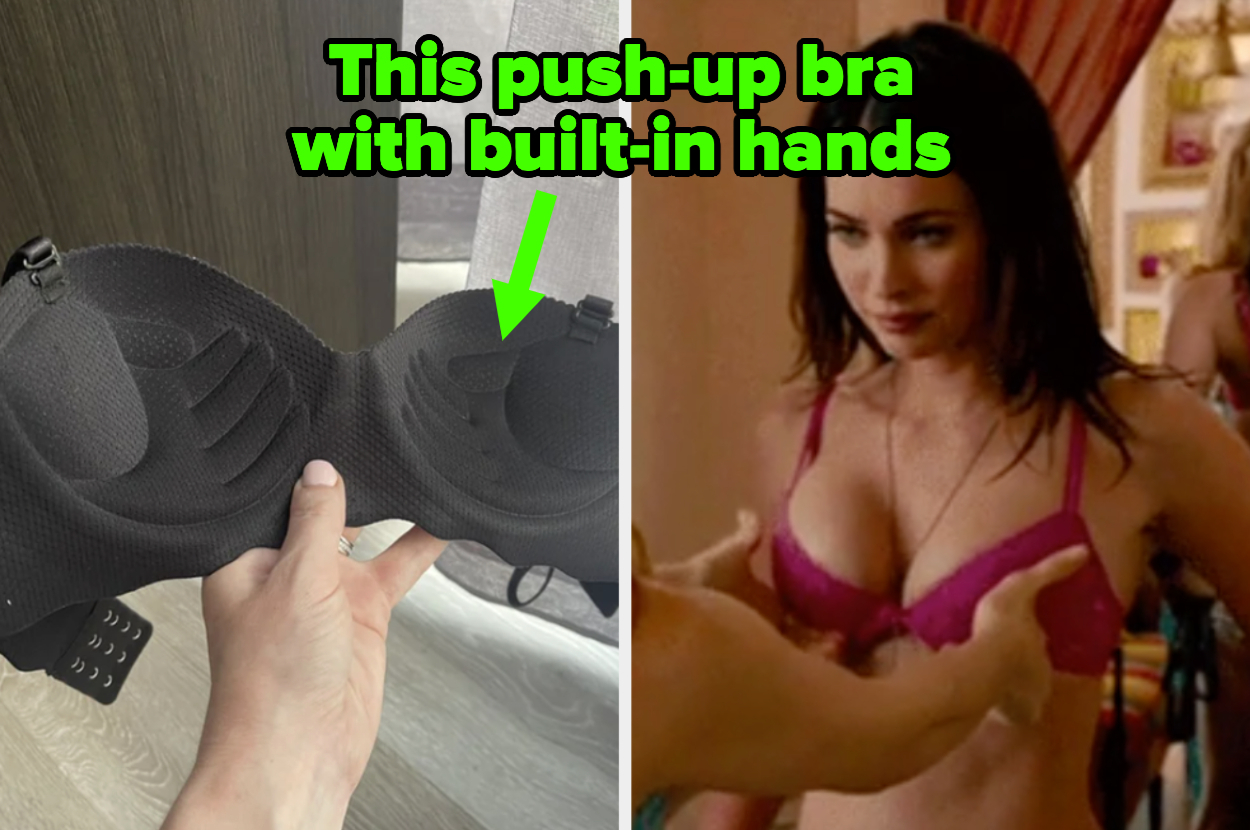 This push-up bra's padding is shaped like a cupped hand :  r/mildlyinteresting