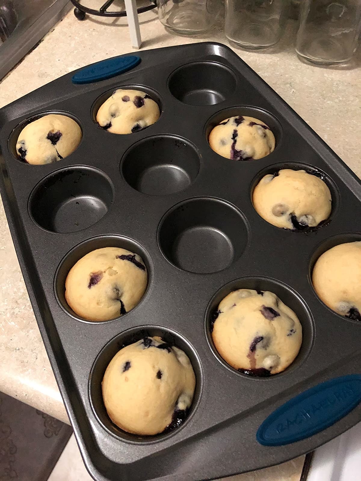 Reviewer image of muffins baked in pan
