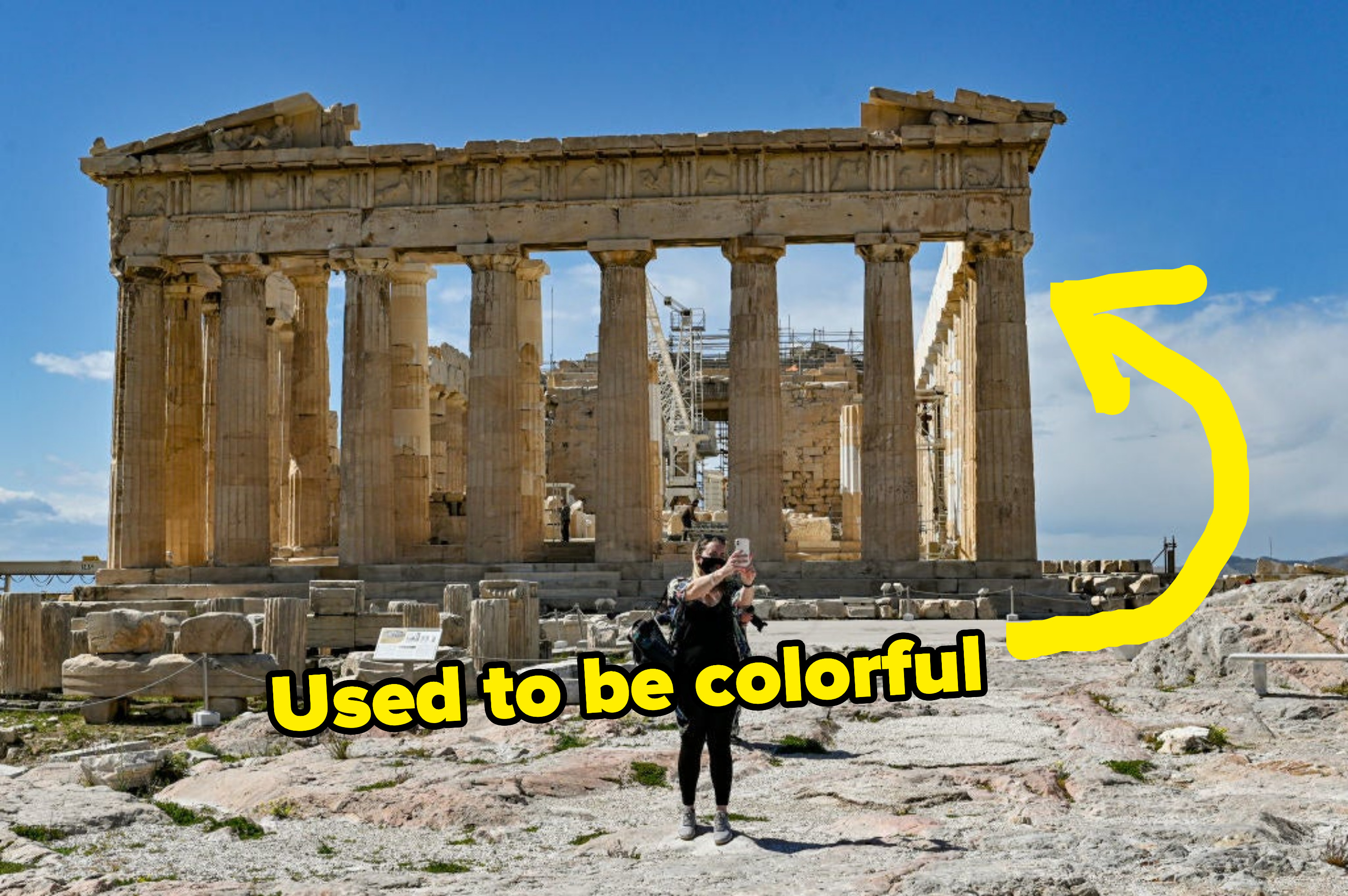 The Parthenon used to be colorful