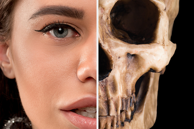 woman who is half skull