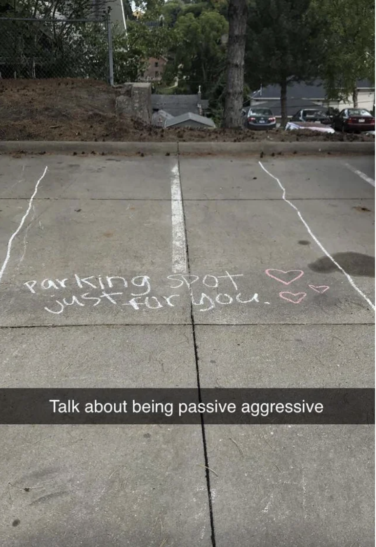 "Parking spot just for you"