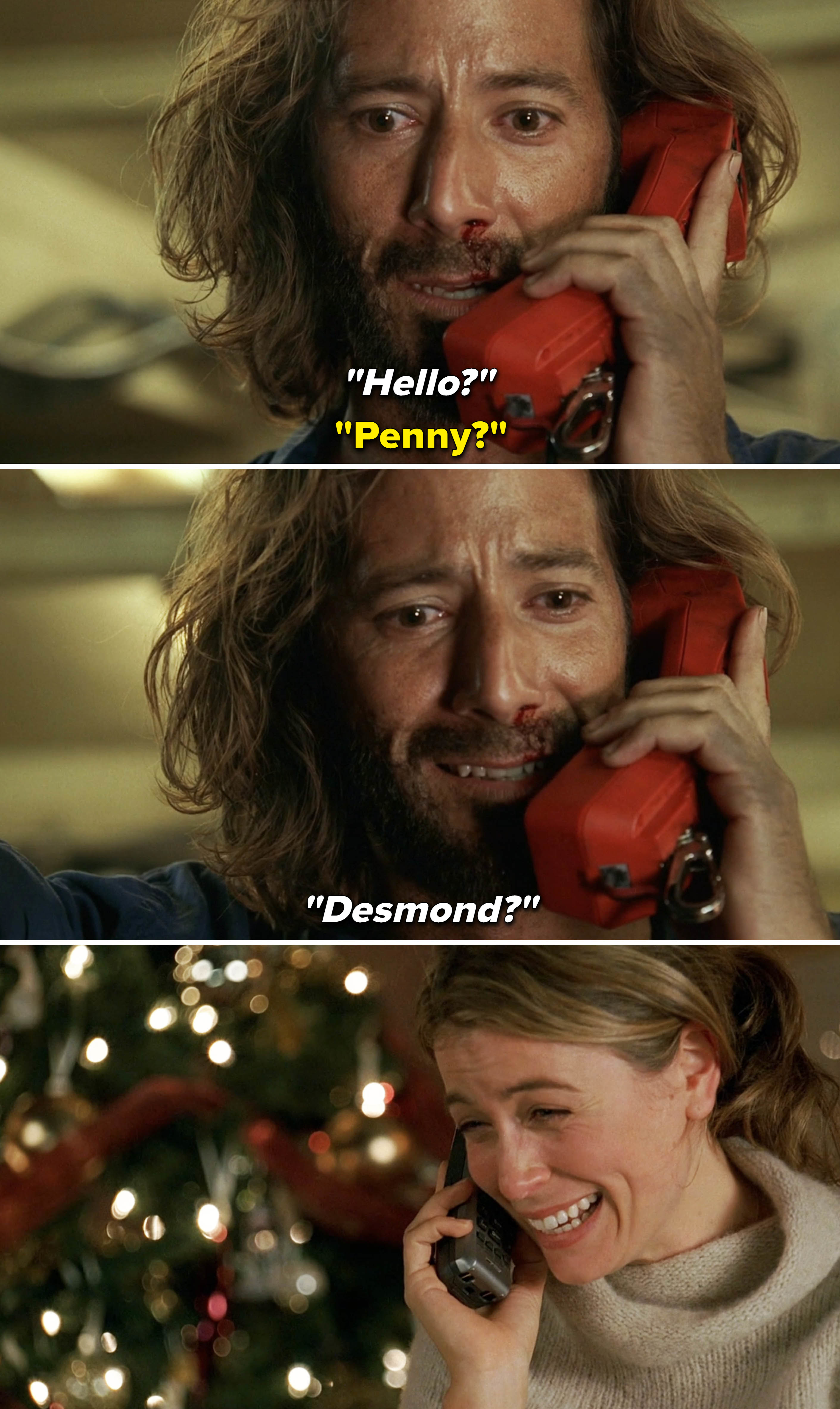 two people answering the phone
