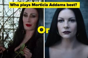 Anjelica Huston’s Morticia Addams VS Catherine Zeta-Jones Morticia Addams