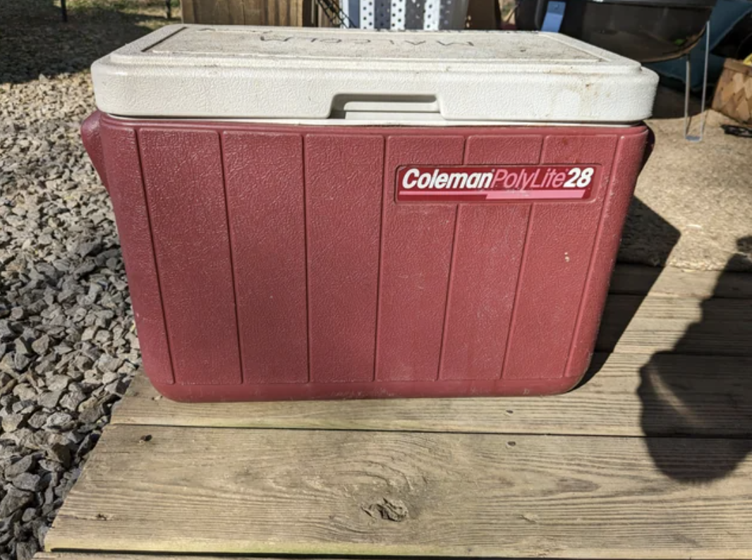 An old ice chest
