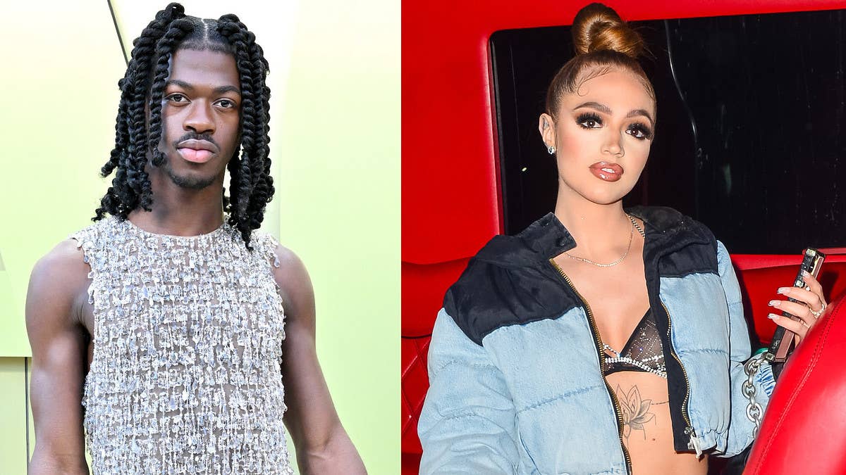 Lil Nas X took to Twitter to respond to comments Woah Vicky made about him pretending to be gay, with her saying he's doing it to get money.
