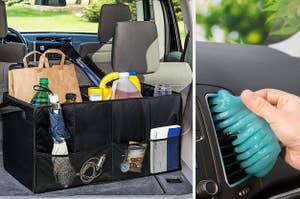 trunk organizer, cleaning gel