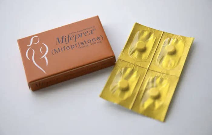 mifepristone packaging and tablets
