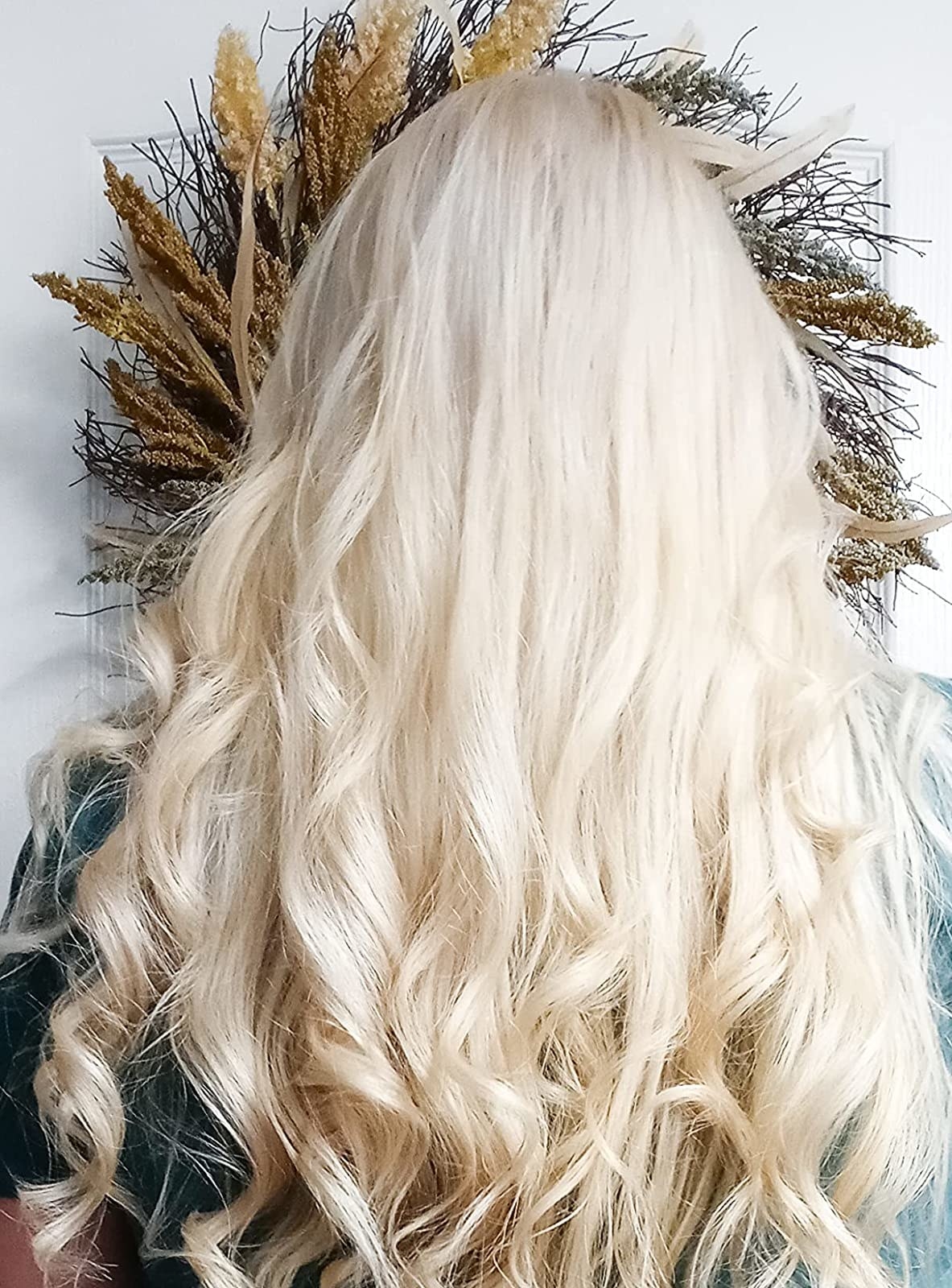 customer's hair after using the Verb conditioning hair mask