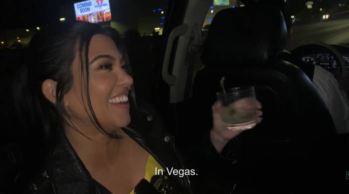 Kourtney in Vegas smiling