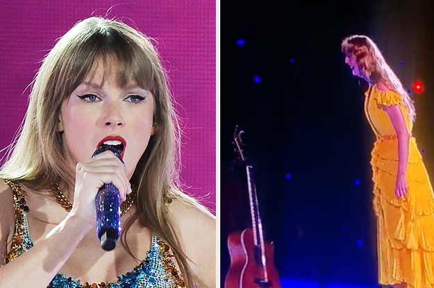 Taylor Swifts Stage Dive Didnt Work And Her Reaction Is Priceless 