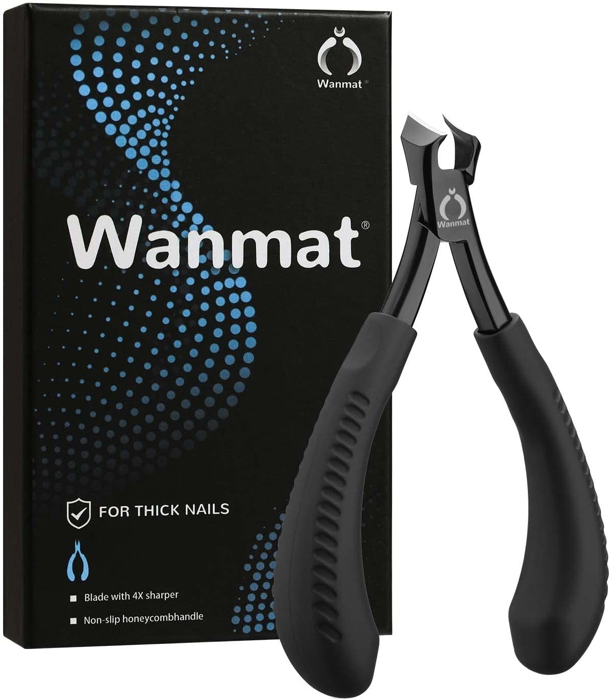 the clippers on a blank background next to its box