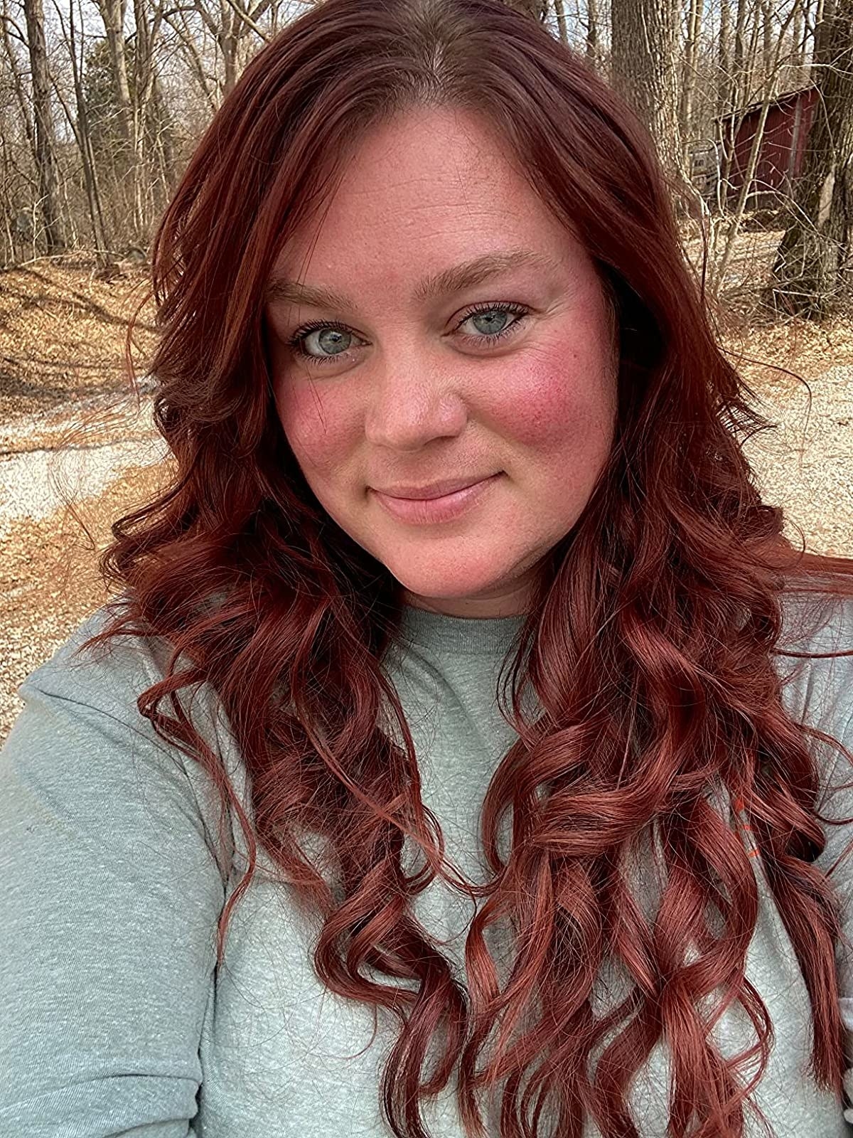 customers hair after using the beachwaver