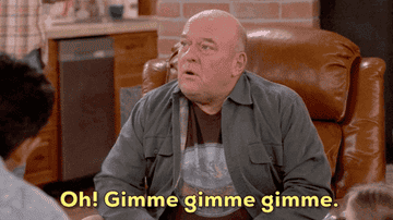 Dean Norris in United States of Al saying oh gimme gimme gimme
