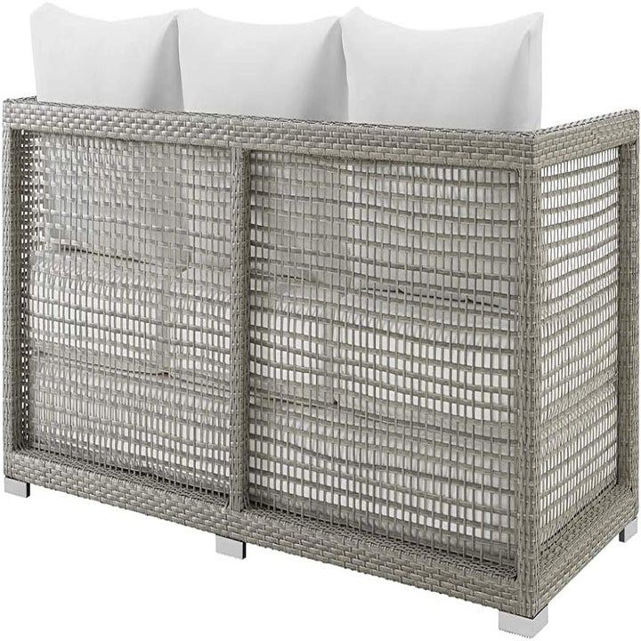 The back of the sofa is shown