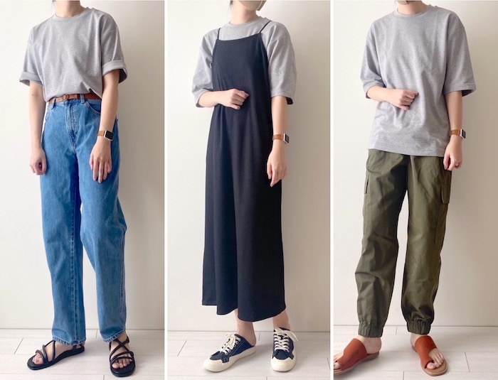 UNIQLO（ユニクロ）のおすすめ「エアリズムコットンオーバーサイズクルーネックT」