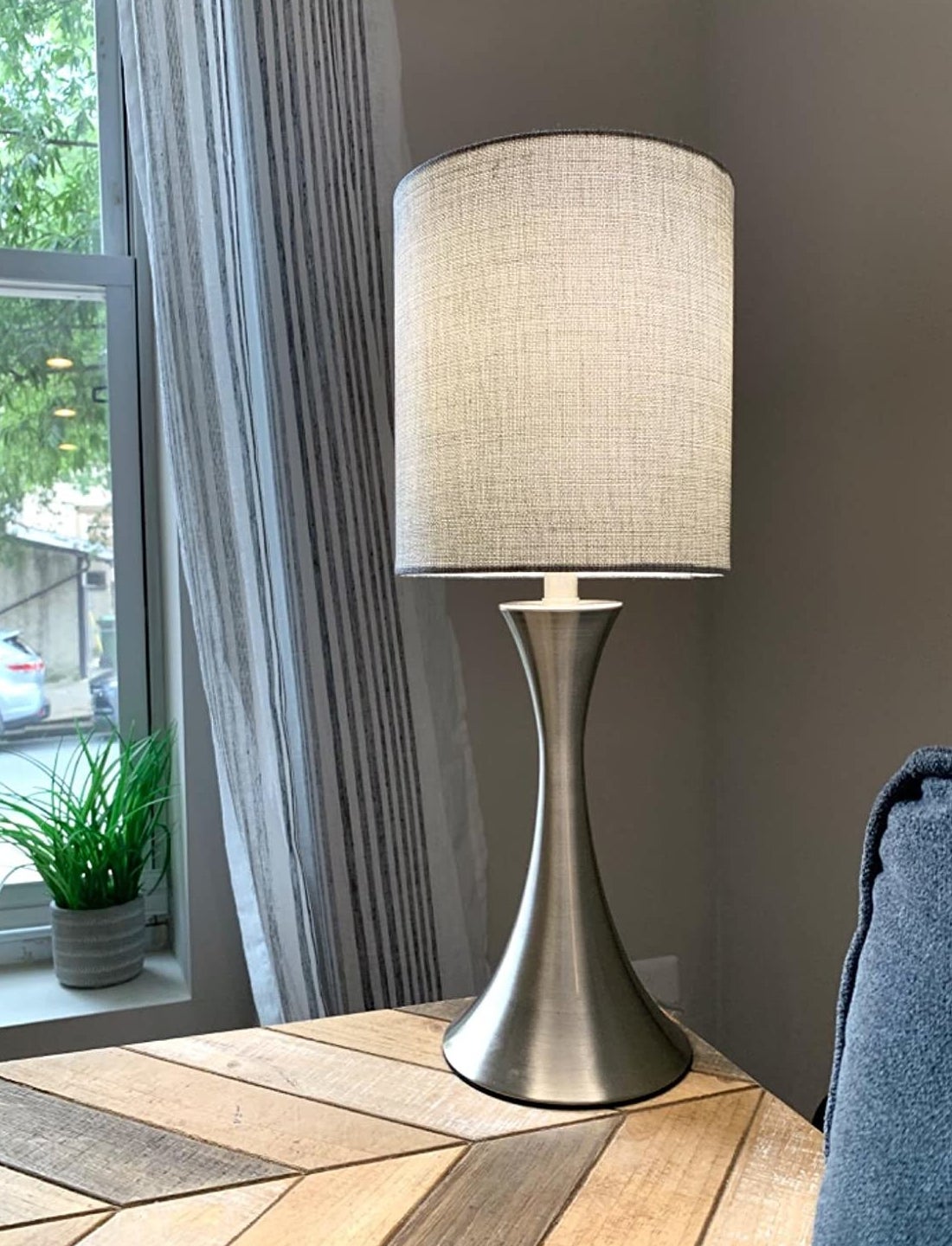 Reviewer image of the silver lamp