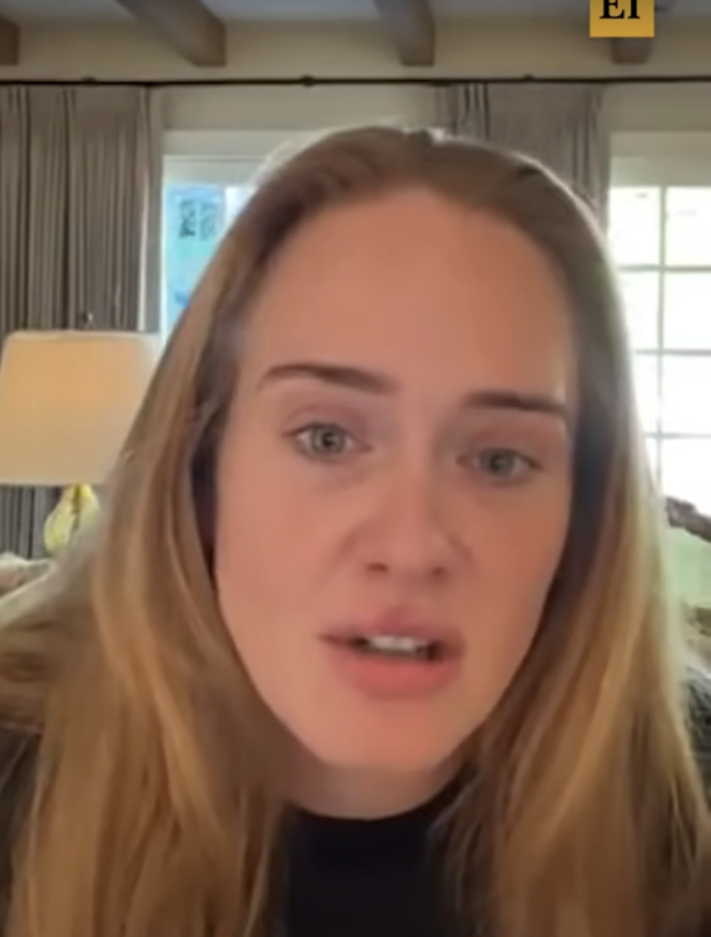 adele on a video call