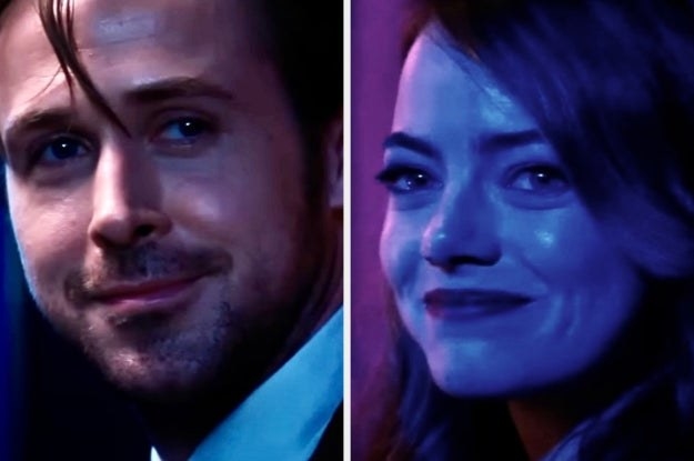 Seb and Mia smile at each other from afar in the final scene of &quot;La La Land&quot;