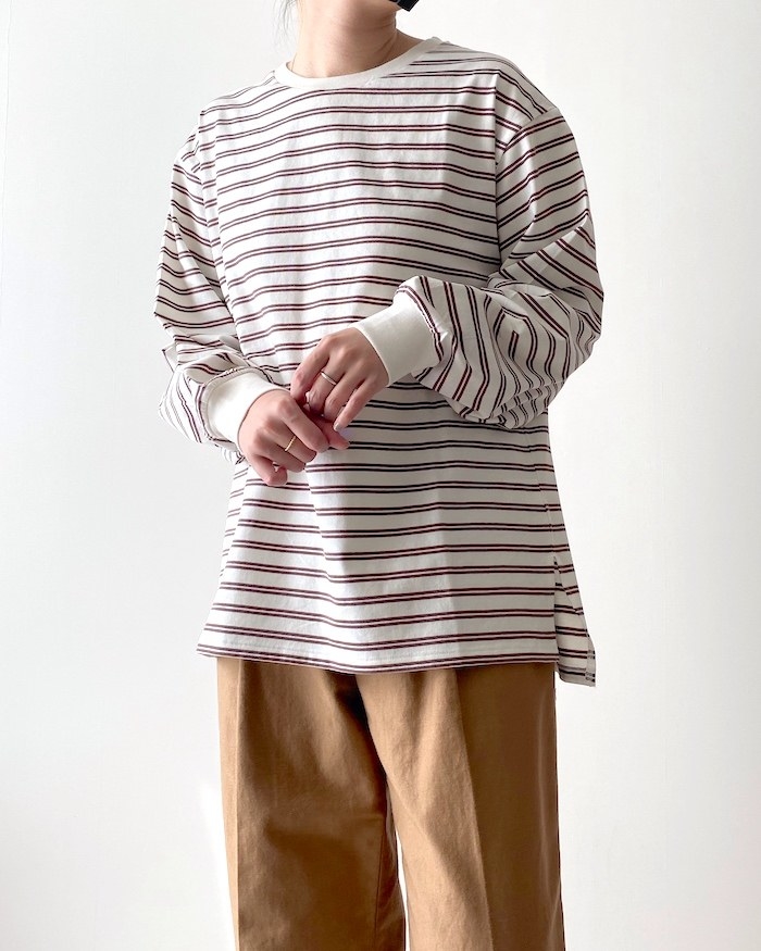 GLOBALWORK（グローバルワーク）のおすすめ「ヘビロッTEE袖ふわ長袖」