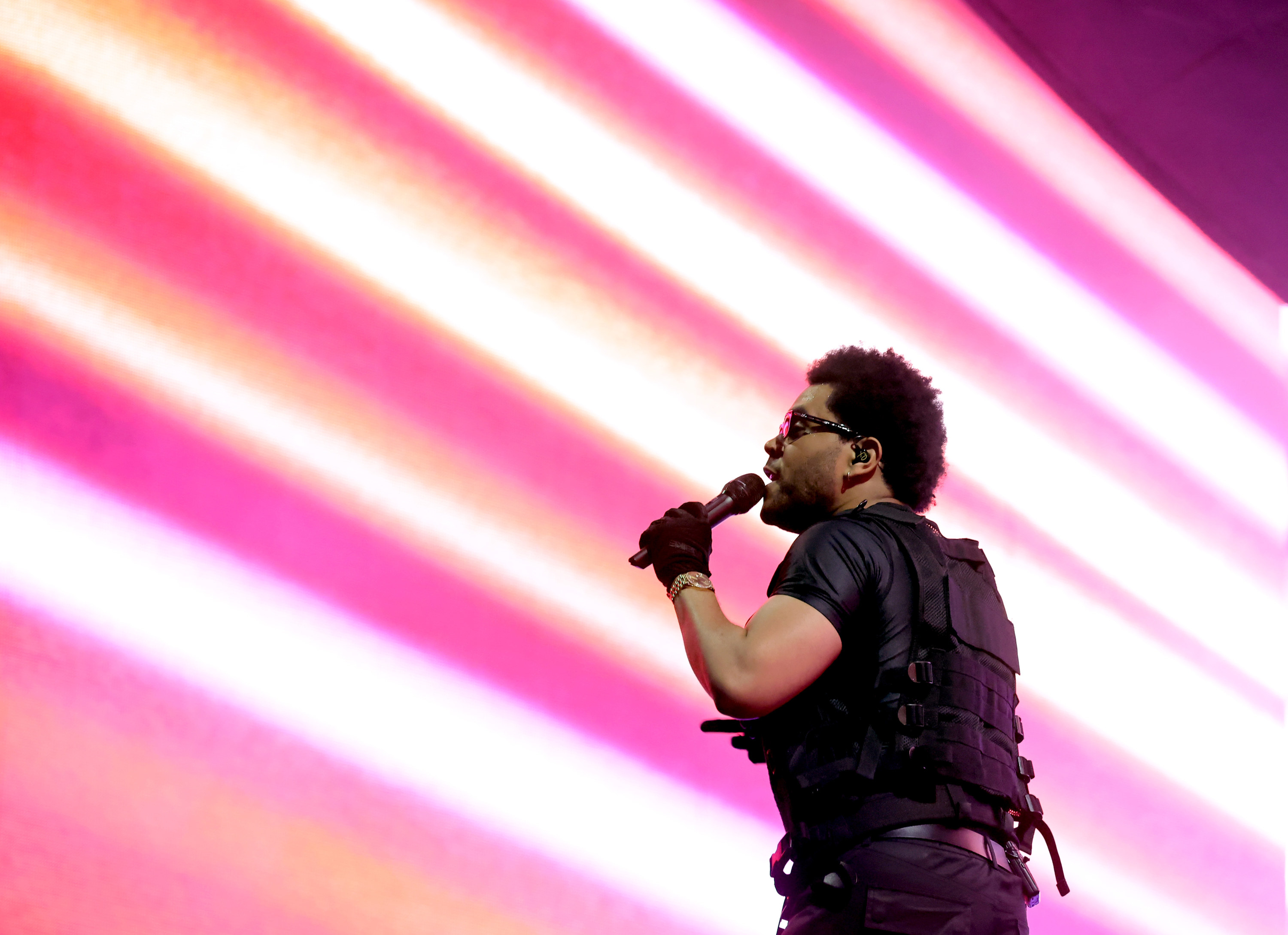 The Weeknd onstage