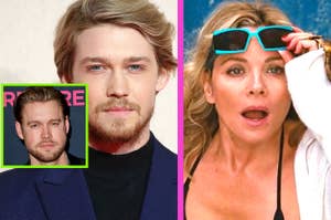 Joe Alwyn and Chord Overstreet; Kim Cattrall in "Sex and the City"