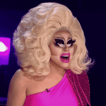 Gif of drag queen looking confused