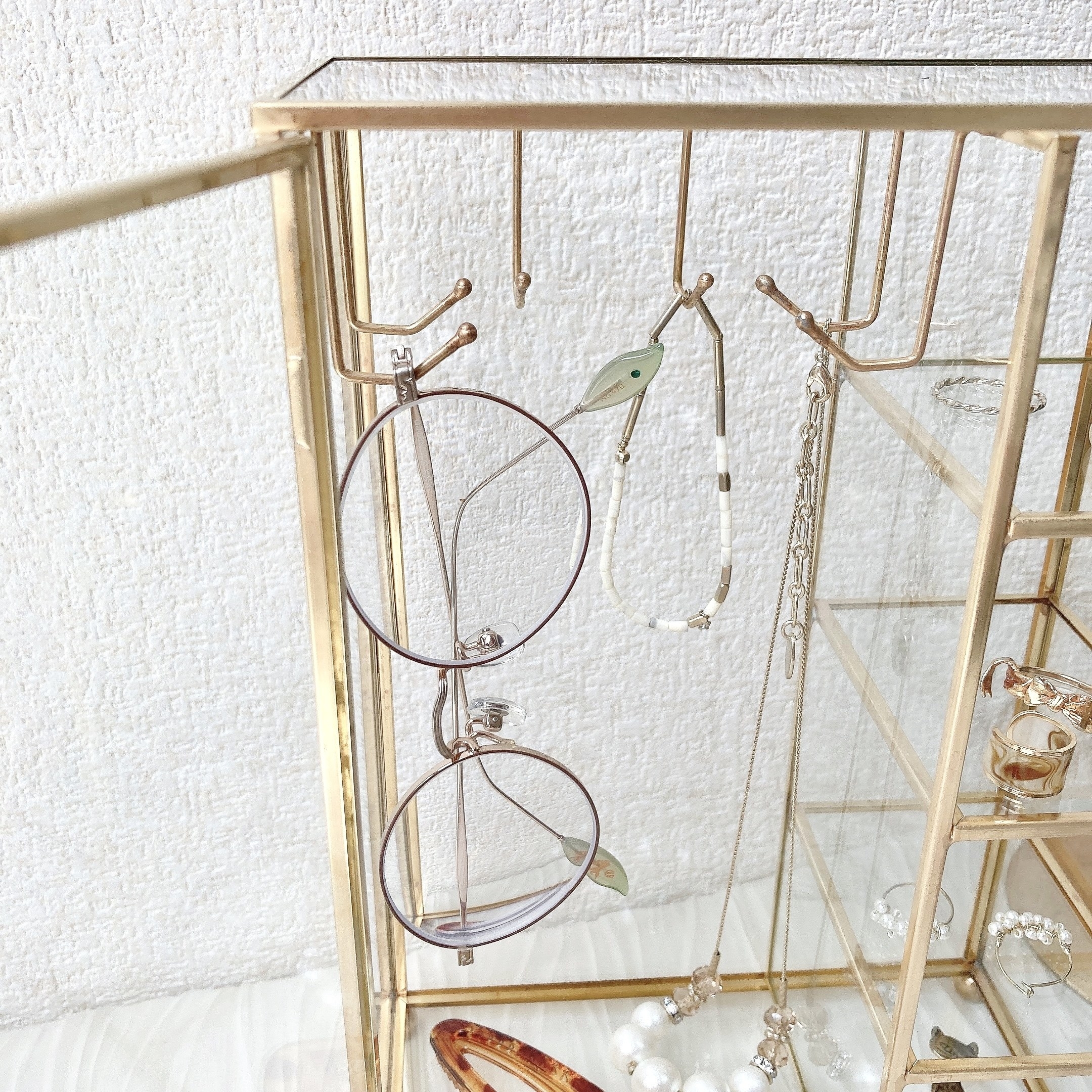 salut!(サリュ)のオススメのインテリア雑貨「ガラスジュエリーケース:Sサイズ」