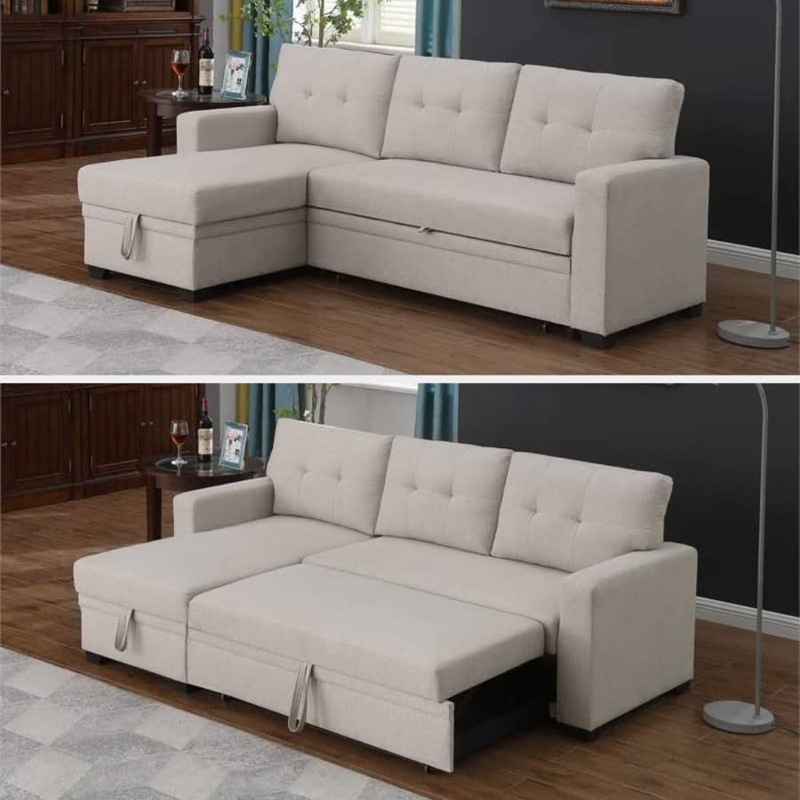 Best Sectional Sleeper Sofa With Storage Baci Living Room