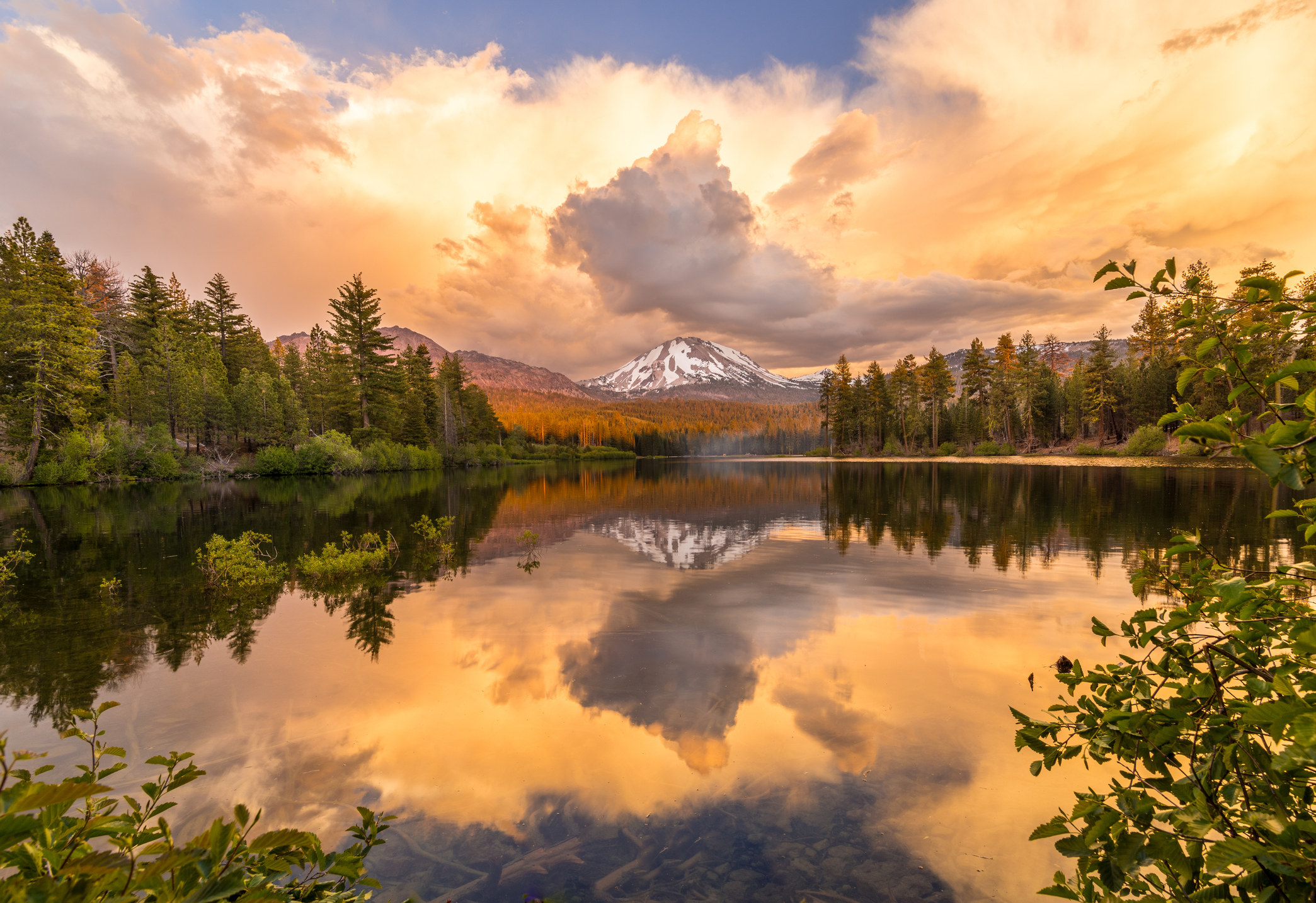 Mount Lassen at Sunset.