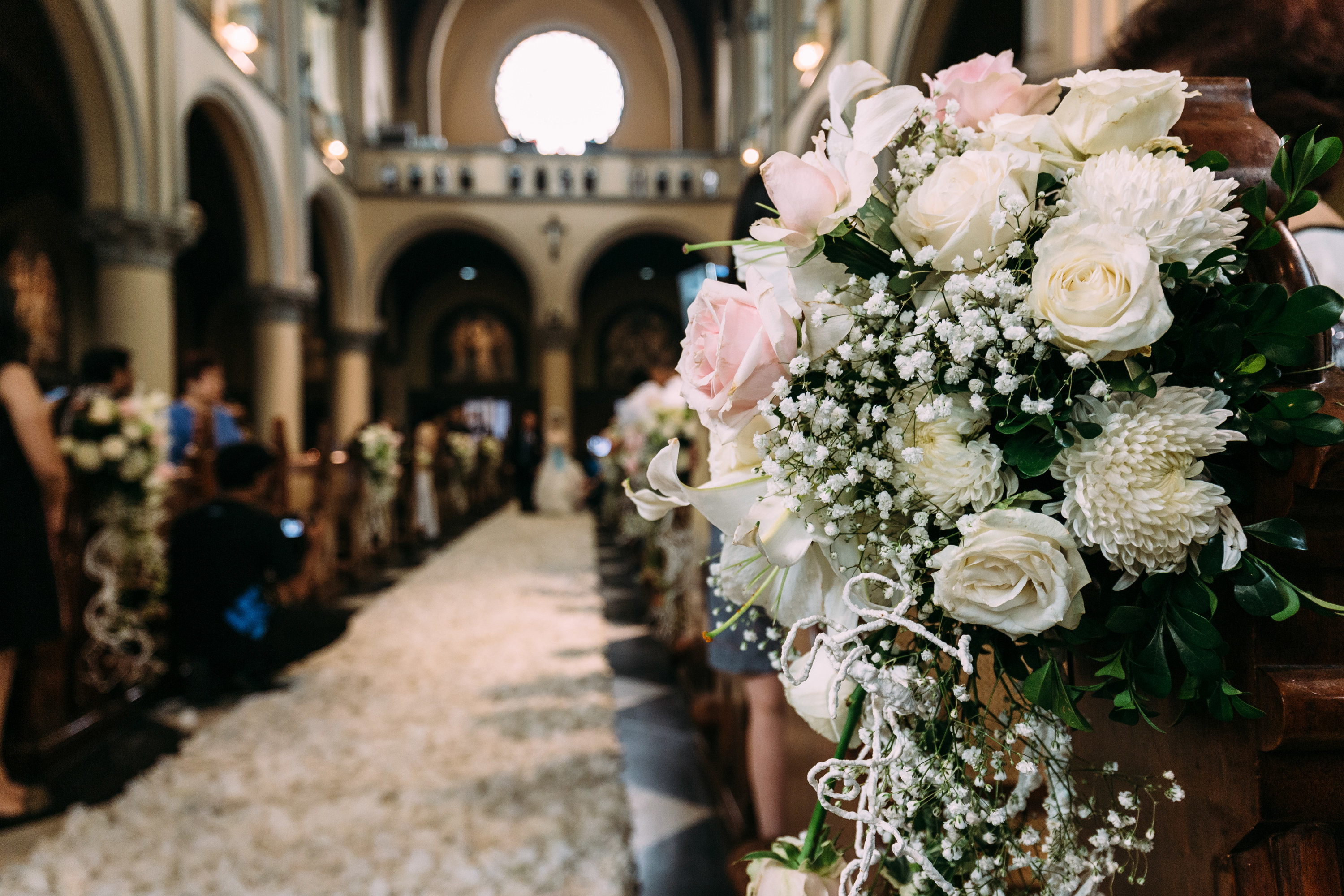 look down the aisle