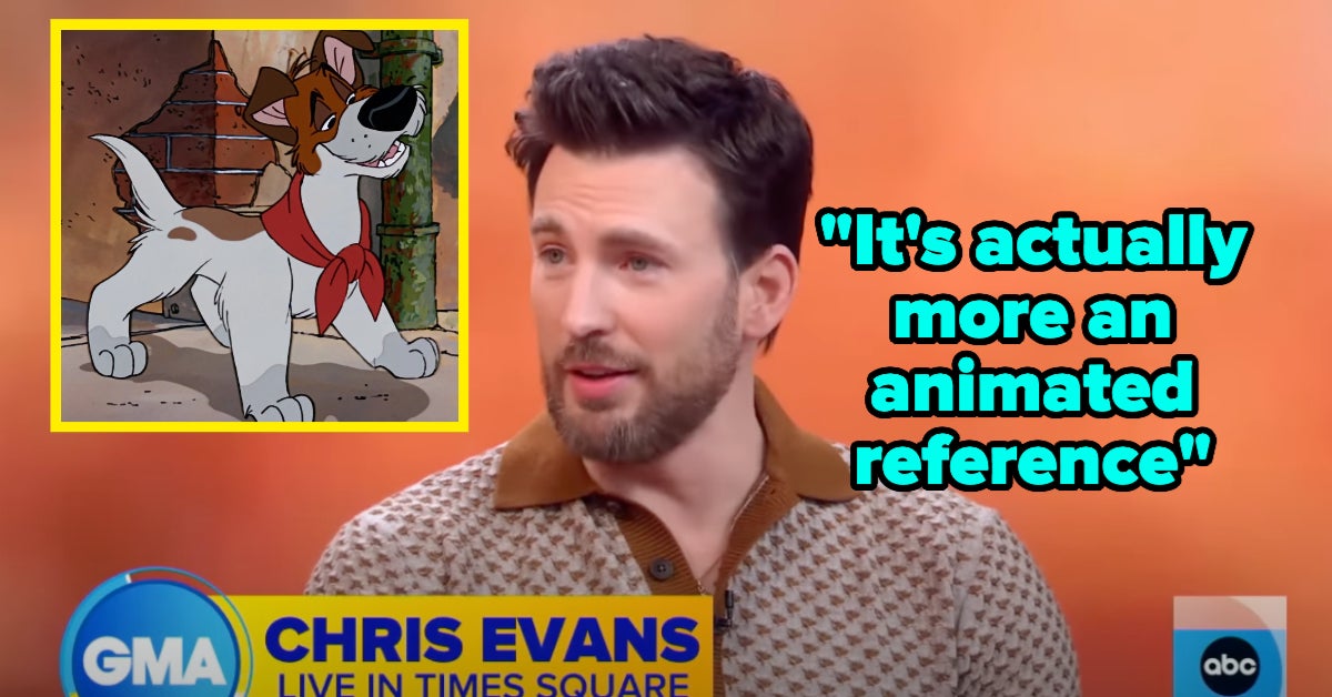 If You Ever Wondered Why Chris Evans Named His Dog Dodger, It’s Because Of Disney’s “Oliver & Company”