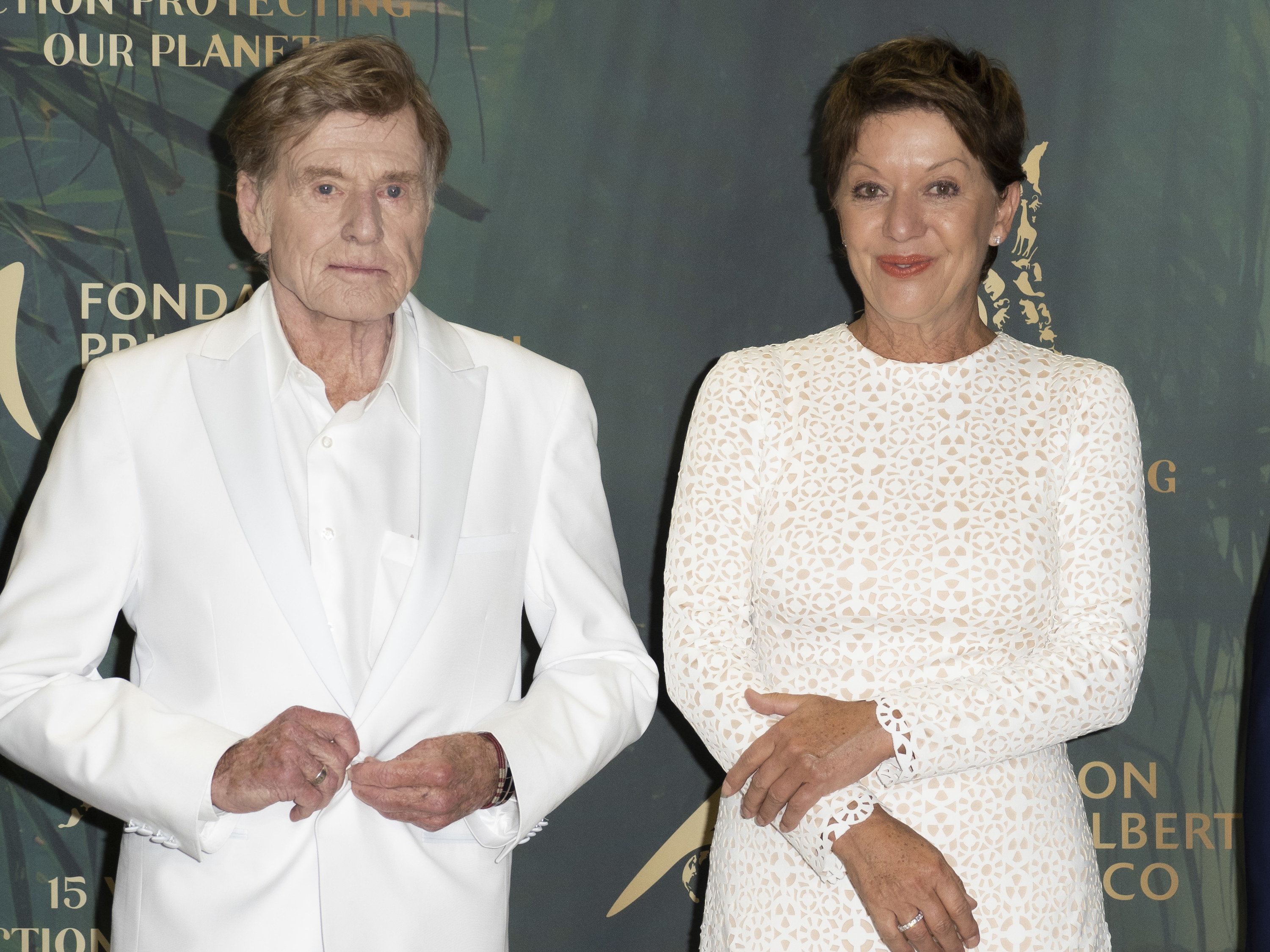 Robert Redford and Sibylle Szaggars in 2021