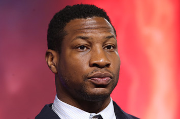 Jonathan Majors attends the "Ant-Man And The Wasp Quantumania" UK Gala Screening.