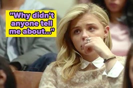 Chloe in a college classroom