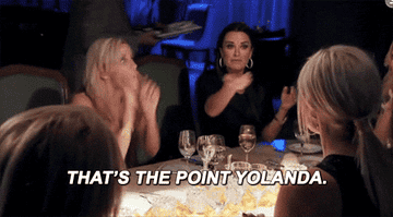 Real Housewives fight, screaming &quot;that's the point, Yolanda&quot;