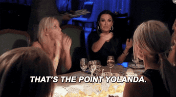 Real Housewives fight, screaming &quot;that&#x27;s the point, Yolanda&quot;